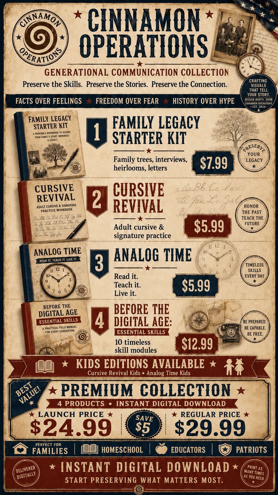 Generational Communication Adult Workbook Bundle - Cinnamon Operations